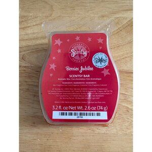 Scentsy Authentic Berries Jubilee Scented Wax Bar 8 Cubes Made In USA Retired